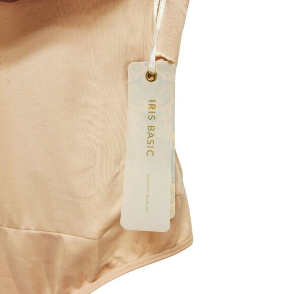 Womens Peach Spaghetti Strap Bodysuit By Iris Size Medium - Picture 7 of 8